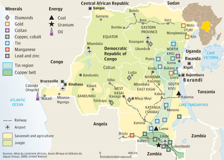 Congo Mineral List